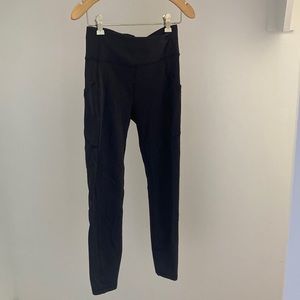 lululemon black leggings | size four